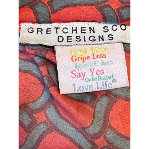 Gretchen Scott Design Tunic Blouse Cowl Neck Cotton Lightweight Size Small - Picture 6 of 7